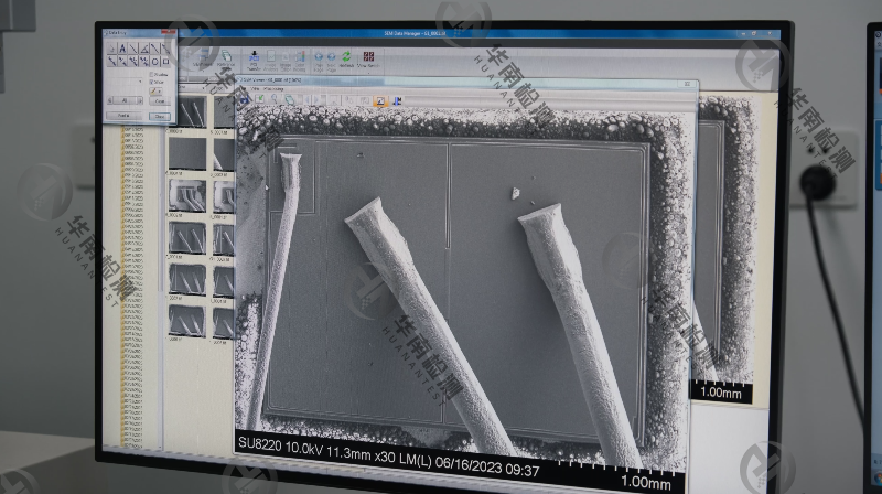 掃描電鏡在芯片鑒定中的應用