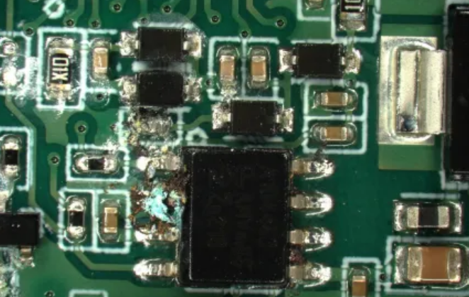 PCBA燒毀失效分析 PCBA燒毀失效分析