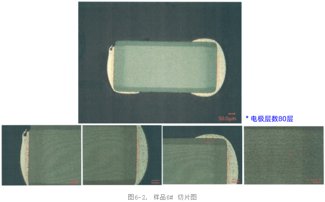 電子元器件失效分析-6號電容切片分析 電子元器件失效分析-6號電容切片分析